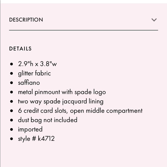 {Kate Spade} Small Cardholder - Picture 6 of 6